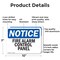 Signmission Fire Alarm Control Panel OSHA Notice Sign, Aluminum, 10in W x 7in L, 2PK OS-2PACK-NS-A-710-L-12521 - alternate 5